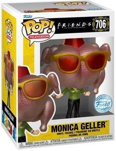 FUNKO POP! & TEE (ADULT): FRIENDS - MONICA WITH TURKEY (SPECIAL EDITION) VINYL FIGURE & T-SHIRT (L)