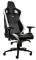 NOBLECHAIRS EPIC REAL LEATHER GAMING CHAIR BLACK/WHITE/RED - NBL-RL-EPC-001