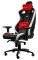 NOBLECHAIRS EPIC REAL LEATHER GAMING CHAIR BLACK/WHITE/RED - NBL-RL-EPC-001
