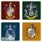 HARRY POTTER - SET 4 COASTERS HOUSES