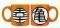 DRAGON BALL - SET 2 MINI-MUGS 110ML - DBZ/CRYSTAL BALL & KAME