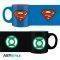 DC COMICS: SUPERMAN & GREEN LANTERN 110 ML 2 MINI-MUGS SET (ABYMUG230)