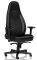 NOBLECHAIRS ICON GAMING CHAIR BLACK/GOLDWHITENOBLECHAIRS ICON GAMING CHAIR BLACK/GOLDWHITE