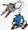 ABYSSE SONIC - SONIC RUN PVC KEYCHAIN (ABYKEY...