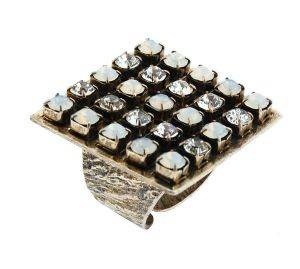 ΔΑΧΤΥΛΙΔΙ TETΡΑΓΩΝΟ ΜΕ ΛΕΥΚΑ SWAROVSKI ΔΑΧΤΥΛΙΔΙ TETΡΑΓΩΝΟ ΜΕ ΛΕΥΚΑ SWAROVSKI