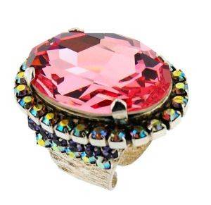 ΔΑΧΤΥΛΙΔΙ ΜΕ ΡΟΖ SWAROVSKI ΔΑΧΤΥΛΙΔΙ ΜΕ ΡΟΖ SWAROVSKI