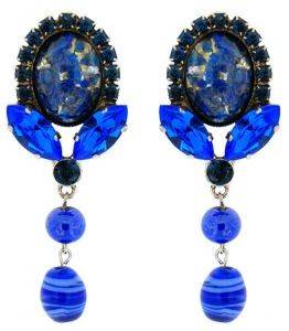 ΣΚΟΥΛΑΡΙΚΙΑ ΜΕ ΜΠΛΕ SWAROVSKI ΣΚΟΥΛΑΡΙΚΙΑ ΜΕ ΜΠΛΕ SWAROVSKI