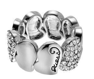 ΔΑΧΤΥΛΙΔΙ GUESS ΜΕ ΚΑΡΔΙΕΣ ΔΑΧΤΥΛΙΔΙ GUESS ΜΕ ΚΑΡΔΙΕΣ