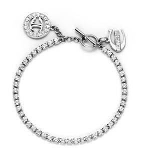 ΒΡΑΧΙΟΛΙ JUST CAVALLI ROLLY SWAROVSKI ΑΣΗΜΙ ΒΡΑΧΙΟΛΙ JUST CAVALLI ROLLY SWAROVSKI ΑΣΗΜΙ