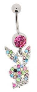 PIERCING ΑΠΌ ΑΤΣΑΛΙ ΜΕ ΜULTI SWAROVSKI PLAYBOY PIERCING ΑΠΌ ΑΤΣΑΛΙ ΜΕ ΜULTI SWAROVSKI PLAYBOY