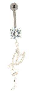 PIERCING ΑΦΑΛΟΥ ΑΠΌ ΑΤΣΑΛΙ ΝΕΡΑΙΔΑ ΛΕΥΚΑ SWAROVSKI PIERCING ΑΦΑΛΟΥ ΑΠΌ ΑΤΣΑΛΙ ΝΕΡΑΙΔΑ ΛΕΥΚΑ SWAROVSKI