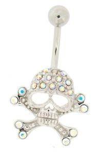 PIERCING ΑΦΑΛΟΥ ΑΠΌ ΑΤΣΑΛΙ ΚΡΑΝΙΟ SWAROVSKI PIERCING ΑΦΑΛΟΥ ΑΠΌ ΑΤΣΑΛΙ ΚΡΑΝΙΟ SWAROVSKI