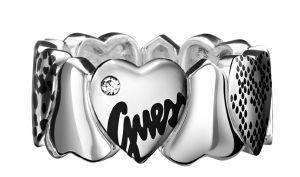 ΔΑΧΤΥΛΙΔΙ GUESS ΑΣΗΜΙ ΜΕ ΚΑΡΔΙΕΣ ONE SIZE ΔΑΧΤΥΛΙΔΙ GUESS ΑΣΗΜΙ ΜΕ ΚΑΡΔΙΕΣ ONE SIZE