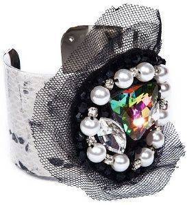ΒΡΑΧΙΟΛΙ ACHILLEAS ACCESSORIES SNAKE SKIN ΜΕ ΠΕΡΛΕΣ ΒΡΑΧΙΟΛΙ ACHILLEAS ACCESSORIES SNAKE SKIN ΜΕ ΠΕΡΛΕΣ