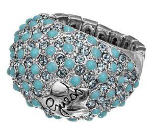 ΔΑΧΤΥΛΙΔΙ ΑΣΗΜΙ ΜΕ ΤΥΡΚΟΥΑΖ GEMS ΣΤΡΑΣ GUESS ΔΑΧΤΥΛΙΔΙ ΑΣΗΜΙ ΜΕ ΤΥΡΚΟΥΑΖ GEMS ΣΤΡΑΣ GUESS