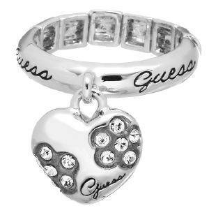 CHEVALIER ΔΑΧΤΥΛΙΔΙ ΜΕ ΚΑΡΔΟΥΛΑ ΑΣΗΜΙ GUESS CHEVALIER ΔΑΧΤΥΛΙΔΙ ΜΕ ΚΑΡΔΟΥΛΑ ΑΣΗΜΙ GUESS