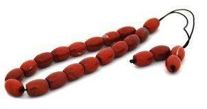 ΚΟΜΠΟΛΟΙ RED JASPER ΟΒΑΛ ΚΟΜΠΟΛΟΙ RED JASPER ΟΒΑΛ