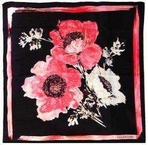 ΜΑΝΤΗΛΙ ΜΑΥΡΟ ΜΕ ΛΟΥΛΟΥΔΙΑ VALENTINO ΜΑΝΤΗΛΙ ΜΑΥΡΟ ΜΕ ΛΟΥΛΟΥΔΙΑ VALENTINO