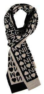 ΚΑΣΚΟΛ MΠΕΖ-ΜΑΥΡΟ ΜΟSCHINO ΚΑΣΚΟΛ MΠΕΖ-ΜΑΥΡΟ ΜΟSCHINO