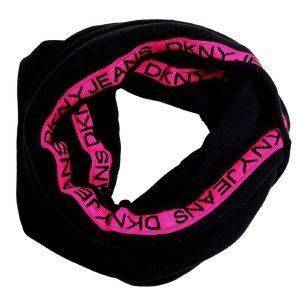 SNOOD DKNY ΜΑΥΡΟ ΜΕ ΦΟΥΞΙΑ ΛΟΓΟΤΥΠΟ SNOOD DKNY ΜΑΥΡΟ ΜΕ ΦΟΥΞΙΑ ΛΟΓΟΤΥΠΟ