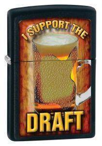 �����H��� �������� ZIPPO I SUPPORT THE DRAFT ������