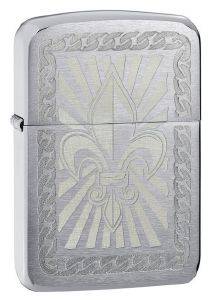ΑΝΑΠΤHΡΑΣ ΒΕΝΖΙΝΗΣ ZIPPO FLEUR DE LISEE ΑΣΗΜΙ ΑΝΑΠΤHΡΑΣ ΒΕΝΖΙΝΗΣ ZIPPO FLEUR DE LISEE ΑΣΗΜΙ