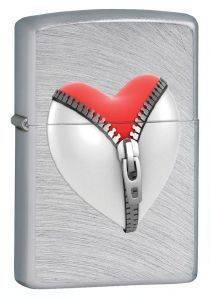 H  ZIPPO ZIP HEART 