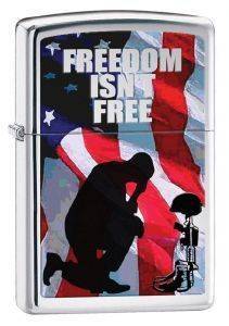 H  ZIPPO  FREEDOM ISN\'T FREE 