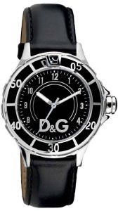   DOLCE & GABBANA ANCHOR NEW GENTS BLACK LEATHER STRAPQQQ