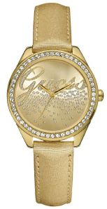 GUESS TREND CRYSTAL GOLD LEATHER STRAP