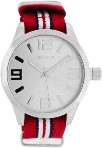 OOZOO ΑΝΔΡΙΚΟ ΡΟΛΟΙ OOZOO XXL TIMEPIECES MULTICOLOR FABRIC STRAP B6605