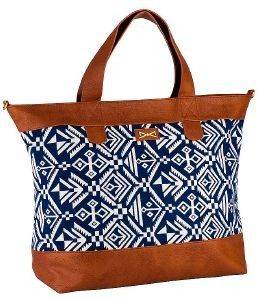 ΤΣΑΝΤΑ SHOPPING ACHILLEAS ACCESSORIES TRIBAL PRINT ΚΑΦΕ ΜΠΛΕ ΤΣΑΝΤΑ SHOPPING ACHILLEAS ACCESSORIES TRIBAL PRINT ΚΑΦΕ ΜΠΛΕ