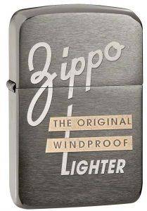 H  ZIPPO 1941REPLICA BLACK ICE