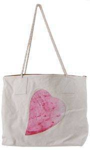 ΤΣΑΝΤΑ ΠΑΡΑΛΙΑΣ HELMI ΜΑΚΡΟΣΤΕΝΗ ΜΕ ΣΧΕΔΙΟ ΚΑΡΔΙΑ ΜΠΕΖ/ΡΟΖ ΤΣΑΝΤΑ ΠΑΡΑΛΙΑΣ HELMI ΜΑΚΡΟΣΤΕΝΗ ΜΕ ΣΧΕΔΙΟ ΚΑΡΔΙΑ ΜΠΕΖ/ΡΟΖ