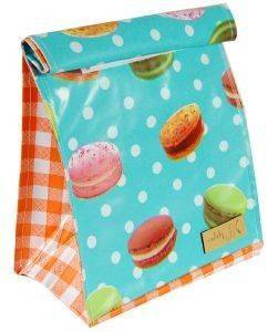 ΧΕΙΡΟΠΟΙΗΤΗ LUNCH BAG MADE BY JK MACARONS ORANGE ΧΕΙΡΟΠΟΙΗΤΗ LUNCH BAG MADE BY JK MACARONS ORANGE