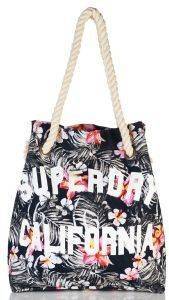 ΤΣΑΝΤΑ ΠΑΡΑΛΙΑΣ SUPERDRY SUMMER ROPE FLORAL ΜΑΥΡΟ ΤΣΑΝΤΑ ΠΑΡΑΛΙΑΣ SUPERDRY SUMMER ROPE FLORAL ΜΑΥΡΟ