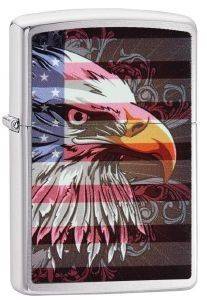 �����H��� �E������ ZIPPO BRUSHED CHROME CLASSIC