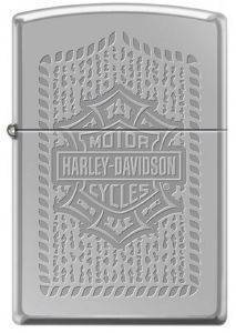 H E ZIPPO HIGH POLISH CHROME HARLEY-DAVIDSON 