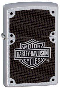 �����H��� �E������ ZIPPO SATIN CHROME HARLEY-DAVIDSON ����
