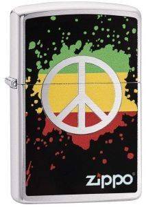 ΑΝΑΠΤHΡΑΣ ΒEΝΖΙΝΗΣ ZIPPO STREET CHROME PEACE ΑΝΑΠΤHΡΑΣ ΒEΝΖΙΝΗΣ ZIPPO STREET CHROME PEACE