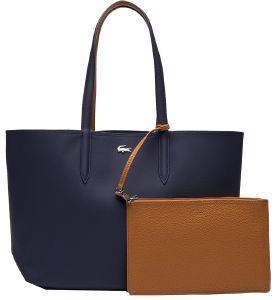 ΤΣΑΝΤΑ ΩΜΟΥ LACOSTE ANNA REVERSIBLE BICOLOR NF2142AA C12 ΣΚΟΥΡΟ ΜΠΛΕ/ΤΑΜΠΑ ΤΣΑΝΤΑ ΩΜΟΥ LACOSTE ANNA REVERSIBLE BICOLOR NF2142AA C12 ΣΚΟΥΡΟ ΜΠΛΕ/ΤΑΜΠΑ