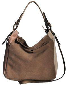 ΤΣΑΝΤΑ ΩΜΟΥ THIROS 11-1011 ΤΑΜΠΑ/NUDE/ΜΠΕΖ ΤΣΑΝΤΑ ΩΜΟΥ THIROS 11-1011 ΤΑΜΠΑ/NUDE/ΜΠΕΖ