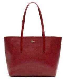 ΤΣΑΝΤΑ ΩΜΟΥ LACOSTE CHANTACO PIQUE NF2733CE ΜΠΟΡΝΤΩ ΤΣΑΝΤΑ ΩΜΟΥ LACOSTE CHANTACO PIQUE NF2733CE ΜΠΟΡΝΤΩ
