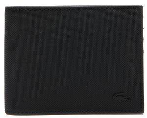 ΠΟΡΤΟΦΟΛΙ LACOSTE CLASSIC PETIT PIQUE NH2308HC ΜΑΥΡΟ ΠΟΡΤΟΦΟΛΙ LACOSTE CLASSIC PETIT PIQUE NH2308HC ΜΑΥΡΟ