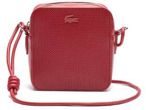   LACOSTE SMALL MATTE PIQUE LEATHER SQUARE NF3213CE 