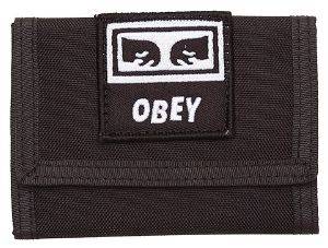 ΠΟΡΤΟΦΟΛΙ OBEY TAKEOVER TRI FOLD 100010122 ΜΑΥΡΟ
