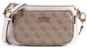 ΤΣΑΝΤΑ ΩΜΟΥ GUESS MIKA DOUBLE POUCH HWSB7967700 ΛΕΥΚΟ/ΚΑΦΕ ΤΣΑΝΤΑ ΩΜΟΥ GUESS MIKA DOUBLE POUCH HWSB7967700 ΛΕΥΚΟ/ΚΑΦΕ