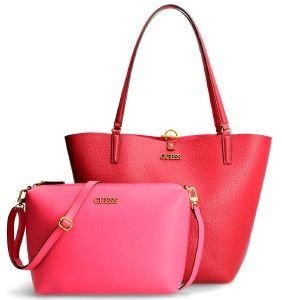 ΤΣΑΝΤΑ ΩΜΟΥ GUESS ALBY TOTE REVERSIBLE HWVB7455230 ΚΟΚΚΙΝΟ/ΡΟΖ ΤΣΑΝΤΑ ΩΜΟΥ GUESS ALBY TOTE REVERSIBLE HWVB7455230 ΚΟΚΚΙΝΟ/ΡΟΖ