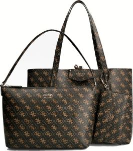 ΤΣΑΝΤΑ ΩΜΟΥ GUESS BRENTON 4G LOGO HWESG839023 ΚΑΦΕ ΤΣΑΝΤΑ ΩΜΟΥ GUESS BRENTON 4G LOGO HWESG839023 ΚΑΦΕ