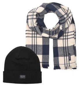 ΣΕΤ ΣΚΟΥΦΟΣ & ΚΑΣΚΟΛ JACK & JONES JACFROST DNA GIFTBOX 12197780 ΣΚΟΥΡΟ ΜΠΛΕ/ΜΑΥΡΟ ΣΕΤ ΣΚΟΥΦΟΣ & ΚΑΣΚΟΛ JACK & JONES JACFROST DNA GIFTBOX 12197780 ΣΚΟΥΡΟ ΜΠΛΕ/ΜΑΥΡΟ